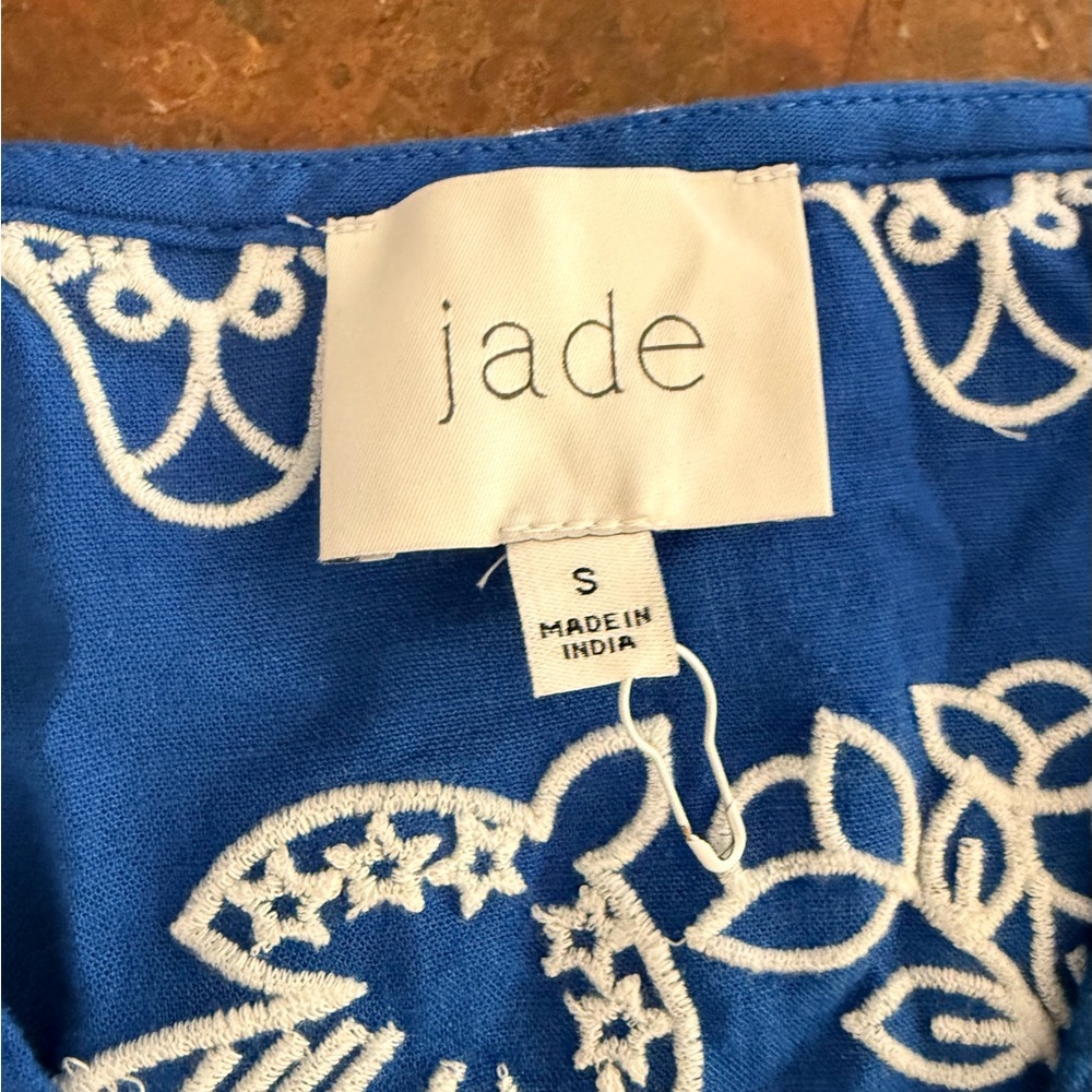 NWOT Jade Blue Garment with White Detailing Small
Lot C - Picture 3 of 3